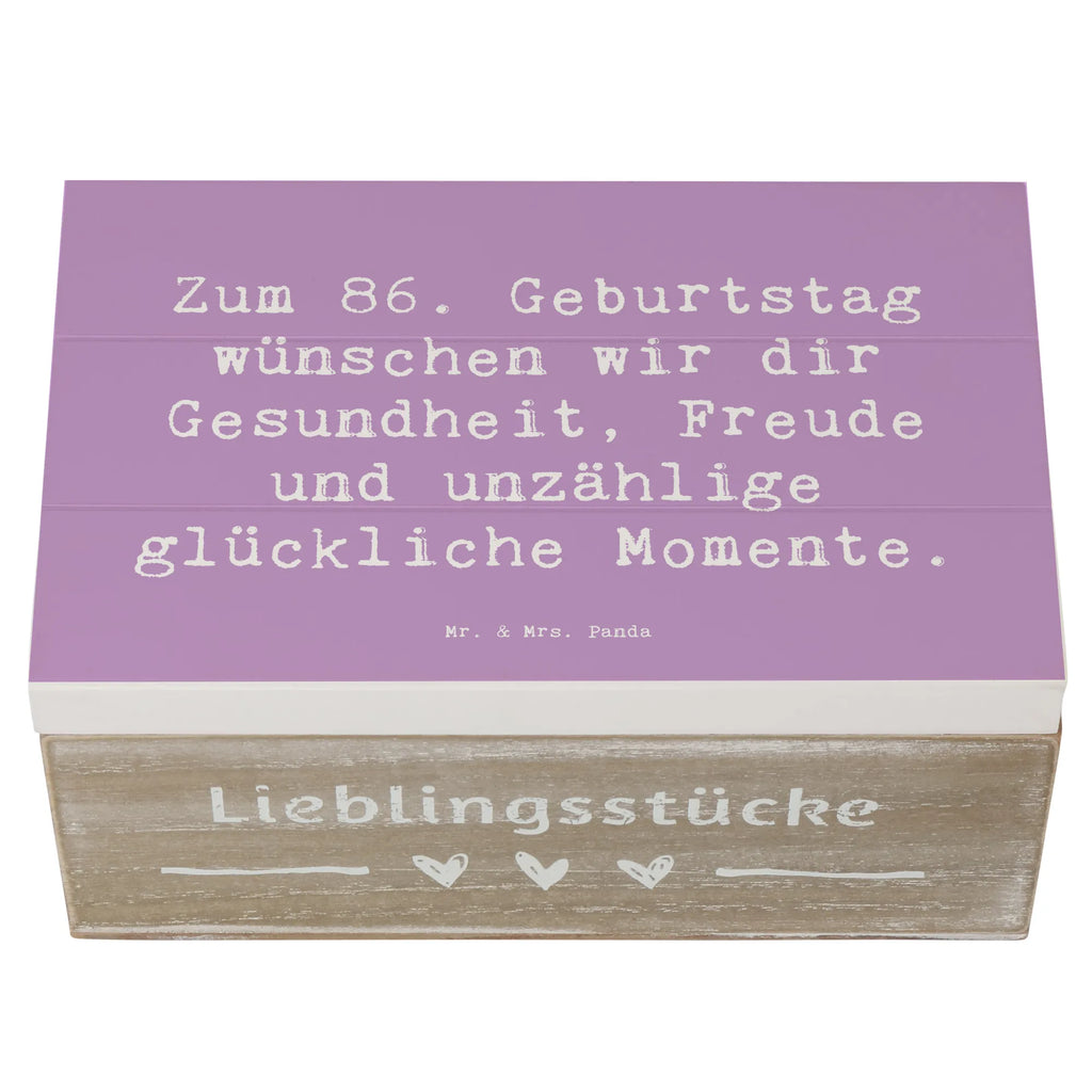 Holzkiste Spruch 86. Geburtstag Wünsche Holzkiste, Erinnerungsbox, XXL, Schatulle, Truhe, Kiste, Aufbewahrungsbox, Dekokiste, Geschenkbox, Schatzkiste, Erinnerungskiste, Geschenkdose, Geburtstag, Geburtstagsgeschenk, Geschenk