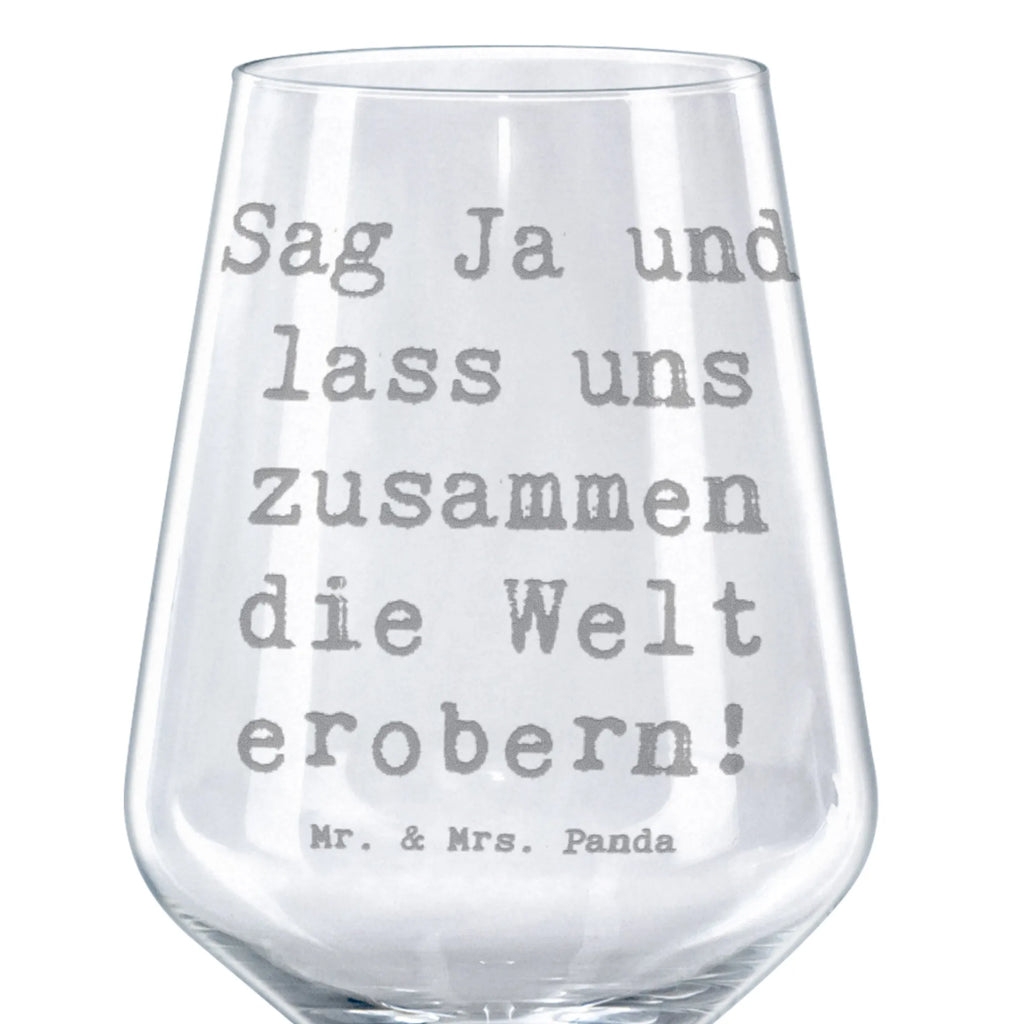 Red Wine Glass Saying Willst du mein Abenteuer fürs Leben sein? Wedding, marriage, gifts
