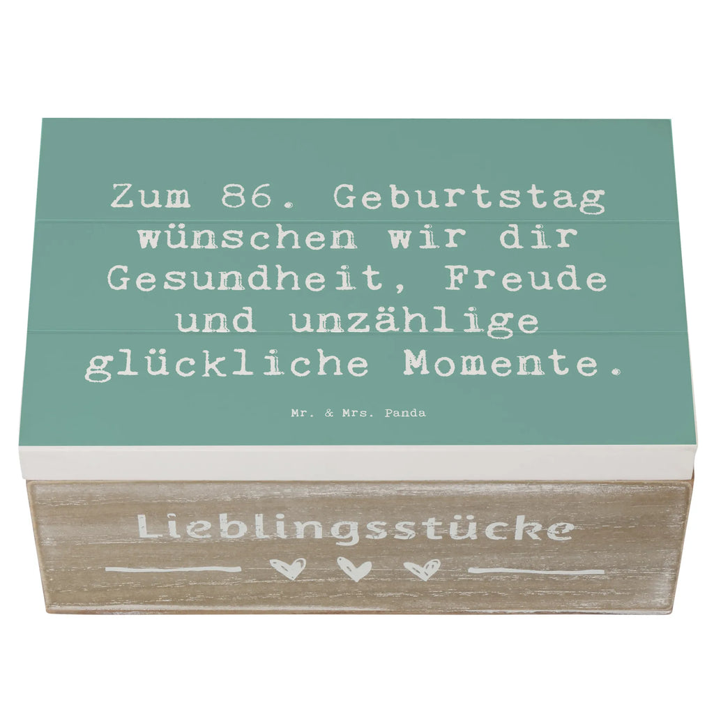 Holzkiste Spruch 86. Geburtstag Wünsche Holzkiste, Erinnerungsbox, XXL, Schatulle, Truhe, Kiste, Aufbewahrungsbox, Dekokiste, Geschenkbox, Schatzkiste, Erinnerungskiste, Geschenkdose, Geburtstag, Geburtstagsgeschenk, Geschenk