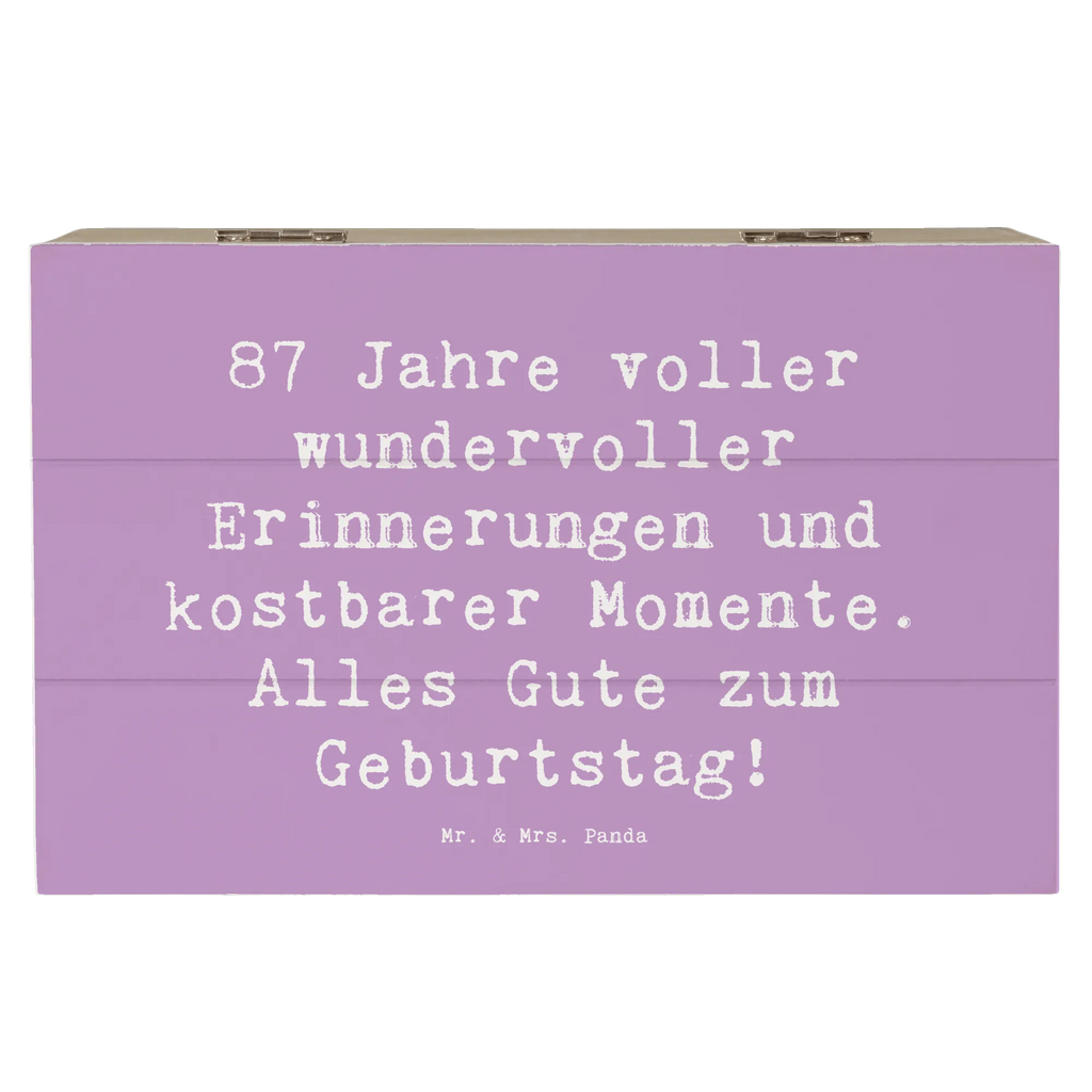 Holzkiste Spruch 87. Geburtstag Freude Erinnerungskiste, Schatulle, Erinnerungsbox, Holzkiste, Schatzkiste, Aufbewahrungsbox, Dekokiste, Truhe, Geschenkbox, Geschenkdose, XXL, Kiste, Geburtstag, Geburtstagsgeschenk, Geschenk