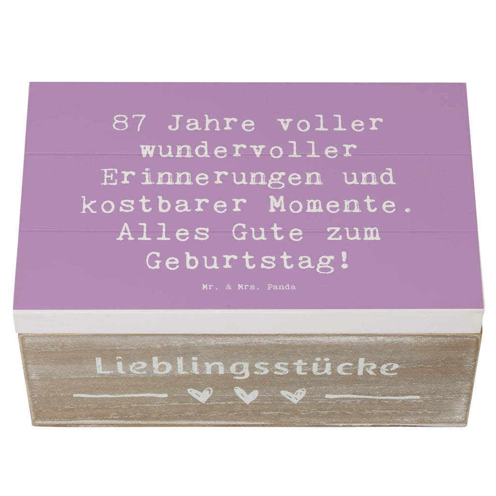 Holzkiste Spruch 87. Geburtstag Freude Erinnerungskiste, Schatulle, Erinnerungsbox, Holzkiste, Schatzkiste, Aufbewahrungsbox, Dekokiste, Truhe, Geschenkbox, Geschenkdose, XXL, Kiste, Geburtstag, Geburtstagsgeschenk, Geschenk