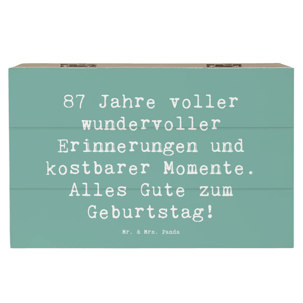Holzkiste Spruch 87. Geburtstag Freude Erinnerungskiste, Schatulle, Erinnerungsbox, Holzkiste, Schatzkiste, Aufbewahrungsbox, Dekokiste, Truhe, Geschenkbox, Geschenkdose, XXL, Kiste, Geburtstag, Geburtstagsgeschenk, Geschenk
