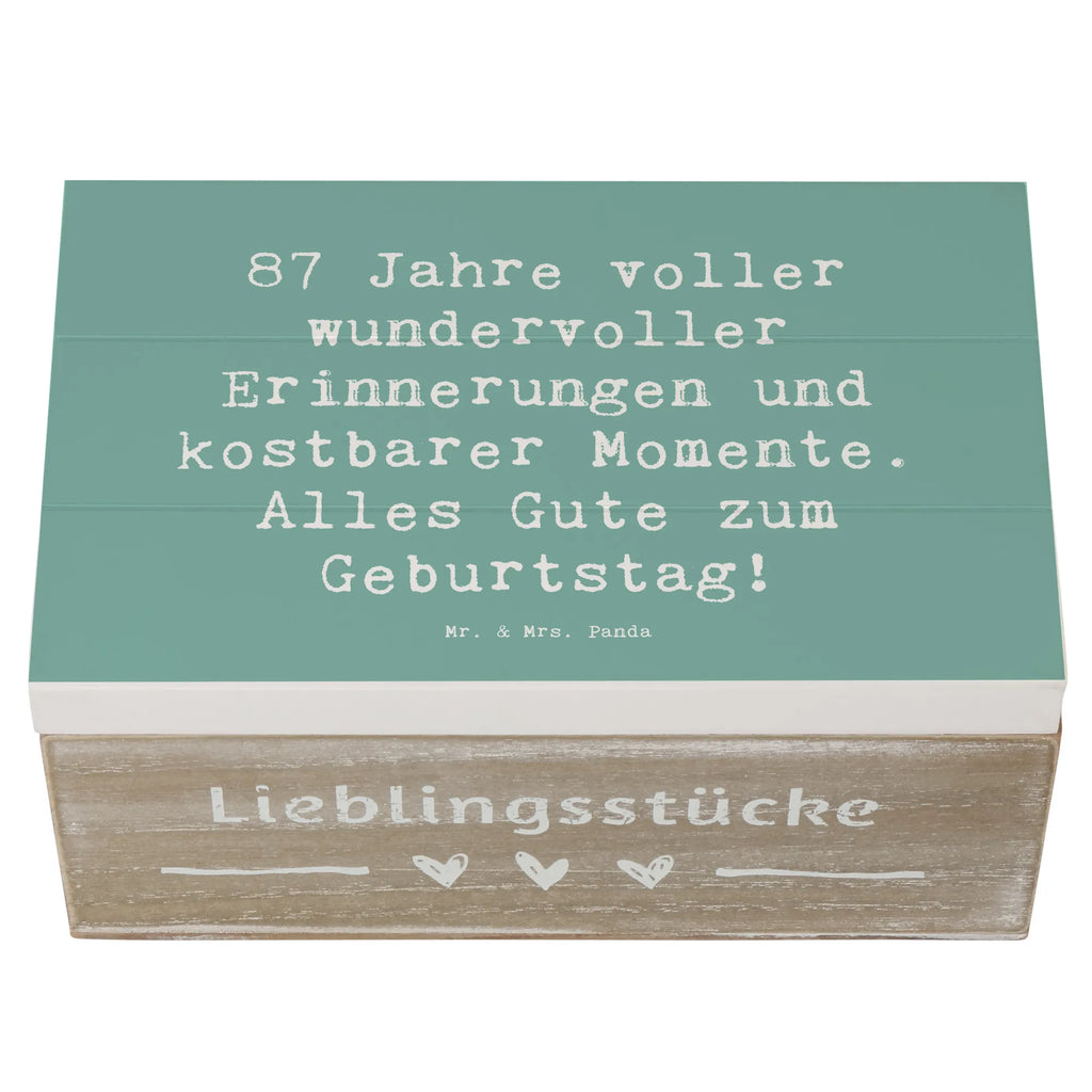 Holzkiste Spruch 87. Geburtstag Freude Erinnerungskiste, Schatulle, Erinnerungsbox, Holzkiste, Schatzkiste, Aufbewahrungsbox, Dekokiste, Truhe, Geschenkbox, Geschenkdose, XXL, Kiste, Geburtstag, Geburtstagsgeschenk, Geschenk