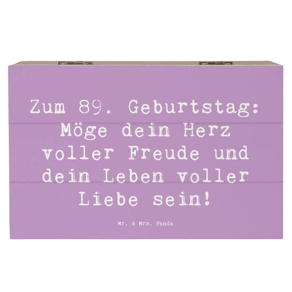Holzkiste Spruch 89. Geburtstag Freude Kiste, Aufbewahrungsbox, Erinnerungskiste, Dekokiste, XXL, Holzkiste, Geschenkdose, Truhe, Schatulle, Schatzkiste, Geschenkbox, Erinnerungsbox, Geburtstag, Geburtstagsgeschenk, Geschenk