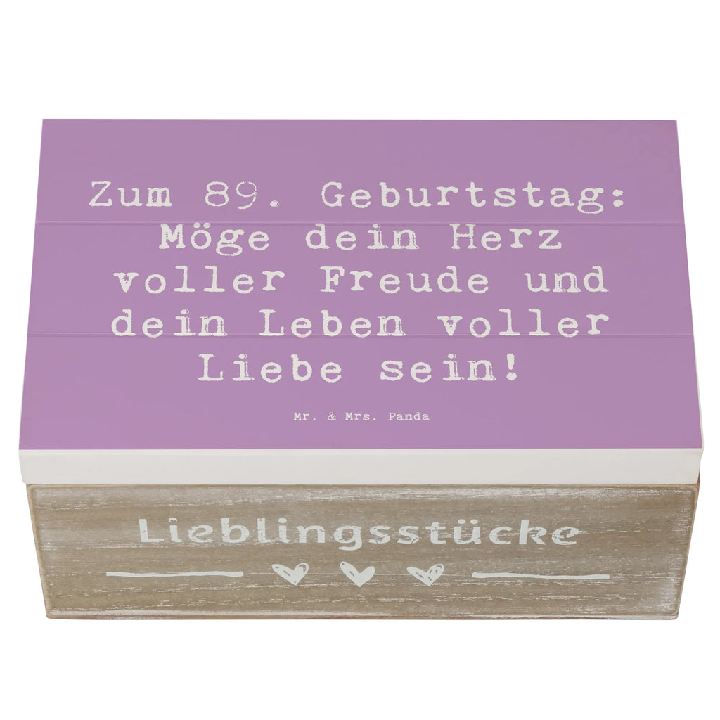 Holzkiste Spruch 89. Geburtstag Freude Kiste, Aufbewahrungsbox, Erinnerungskiste, Dekokiste, XXL, Holzkiste, Geschenkdose, Truhe, Schatulle, Schatzkiste, Geschenkbox, Erinnerungsbox, Geburtstag, Geburtstagsgeschenk, Geschenk