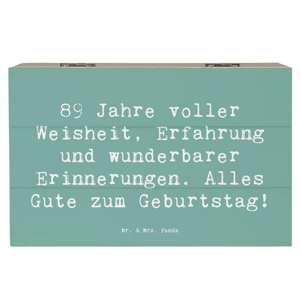 Holzkiste Spruch 89. Geburtstag Erinnerungsbox, Dekokiste, XXL, Truhe, Schatzkiste, Schatulle, Aufbewahrungsbox, Geschenkbox, Erinnerungskiste, Kiste, Holzkiste, Geschenkdose, Geburtstag, Geburtstagsgeschenk, Geschenk