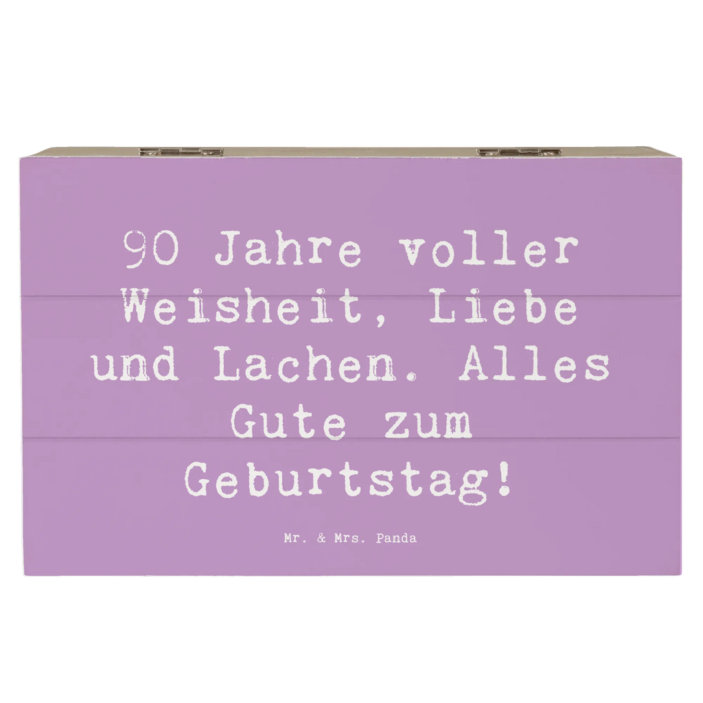 Holzkiste Spruch 90. Geburtstag XXL, Geschenkbox, Aufbewahrungsbox, Geschenkdose, Erinnerungsbox, Erinnerungskiste, Kiste, Truhe, Schatulle, Dekokiste, Holzkiste, Schatzkiste, Geburtstag, Geburtstagsgeschenk, Geschenk