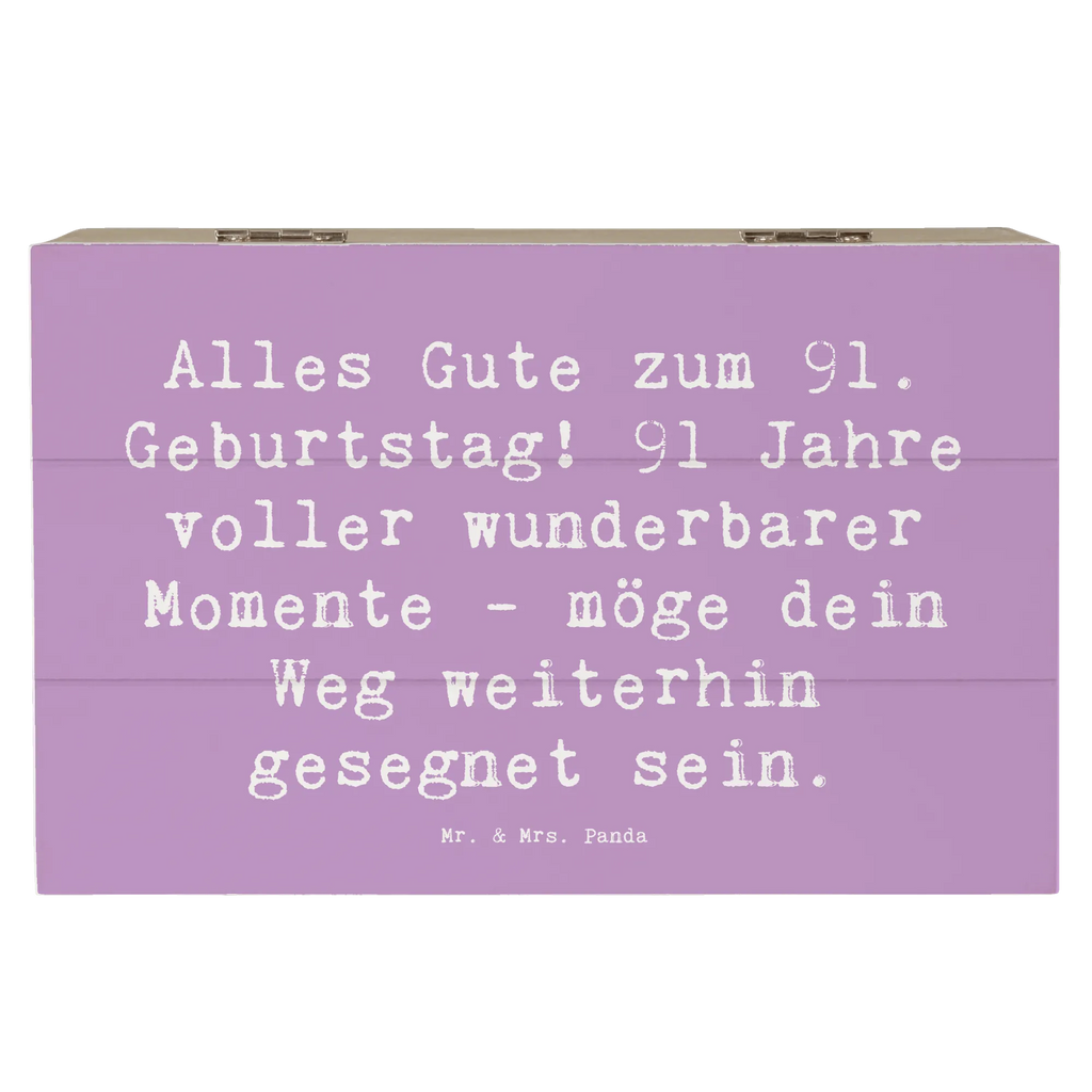 Holzkiste Spruch 91. Geburtstag Segen XXL, Erinnerungsbox, Kiste, Dekokiste, Geschenkbox, Truhe, Geschenkdose, Holzkiste, Schatzkiste, Erinnerungskiste, Aufbewahrungsbox, Schatulle, Geburtstag, Geburtstagsgeschenk, Geschenk