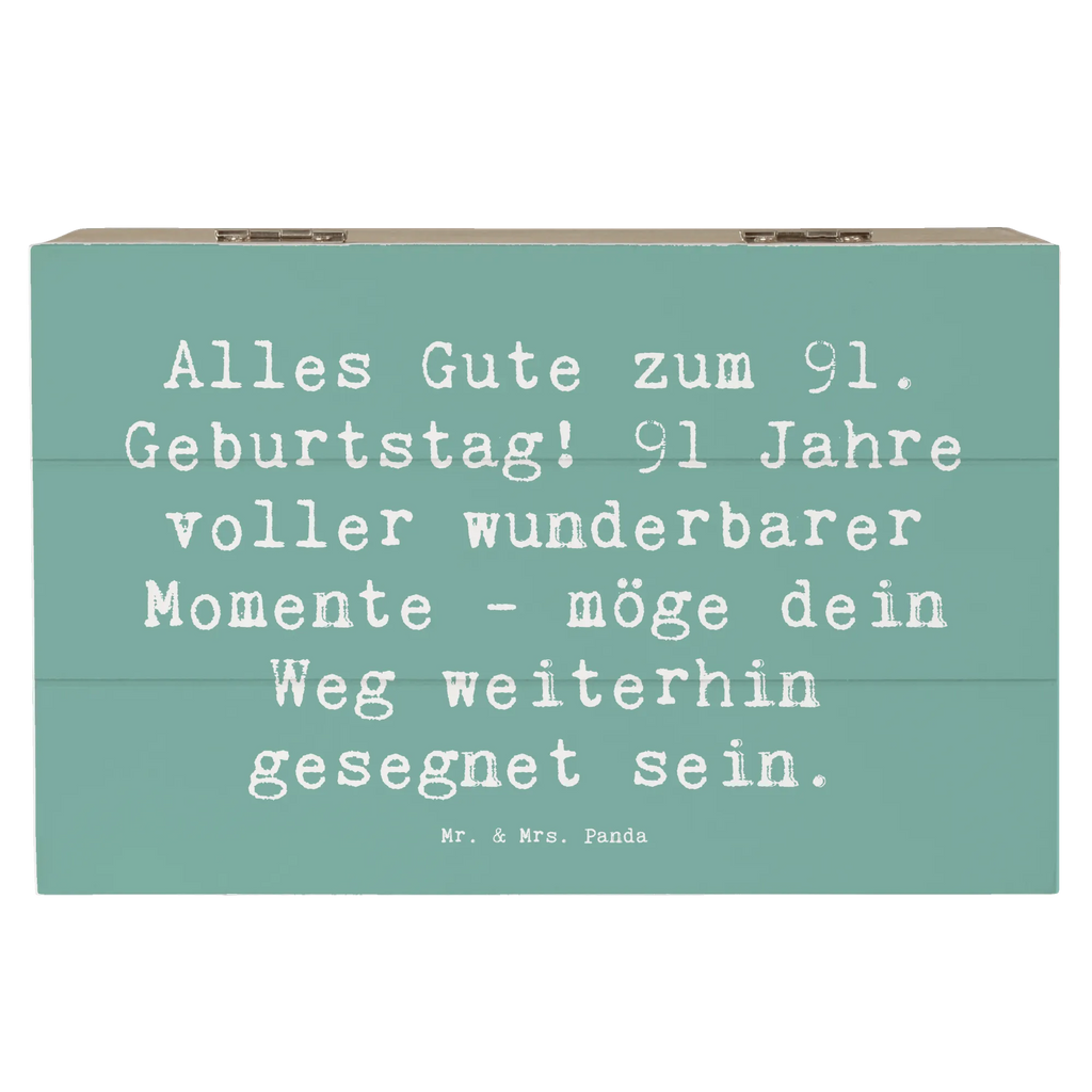 Holzkiste Spruch 91. Geburtstag Segen XXL, Erinnerungsbox, Kiste, Dekokiste, Geschenkbox, Truhe, Geschenkdose, Holzkiste, Schatzkiste, Erinnerungskiste, Aufbewahrungsbox, Schatulle, Geburtstag, Geburtstagsgeschenk, Geschenk