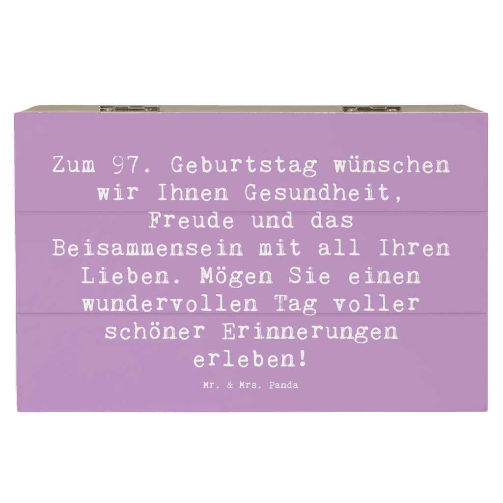 Holzkiste Spruch 97. Geburtstag XXL, Truhe, Schatulle, Schatzkiste, Erinnerungsbox, Geschenkdose, Kiste, Geschenkbox, Erinnerungskiste, Holzkiste, Aufbewahrungsbox, Dekokiste, Geburtstag, Geburtstagsgeschenk, Geschenk