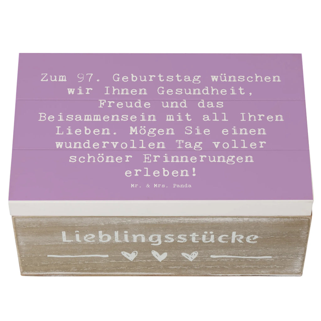 Holzkiste Spruch 97. Geburtstag XXL, Truhe, Schatulle, Schatzkiste, Erinnerungsbox, Geschenkdose, Kiste, Geschenkbox, Erinnerungskiste, Holzkiste, Aufbewahrungsbox, Dekokiste, Geburtstag, Geburtstagsgeschenk, Geschenk