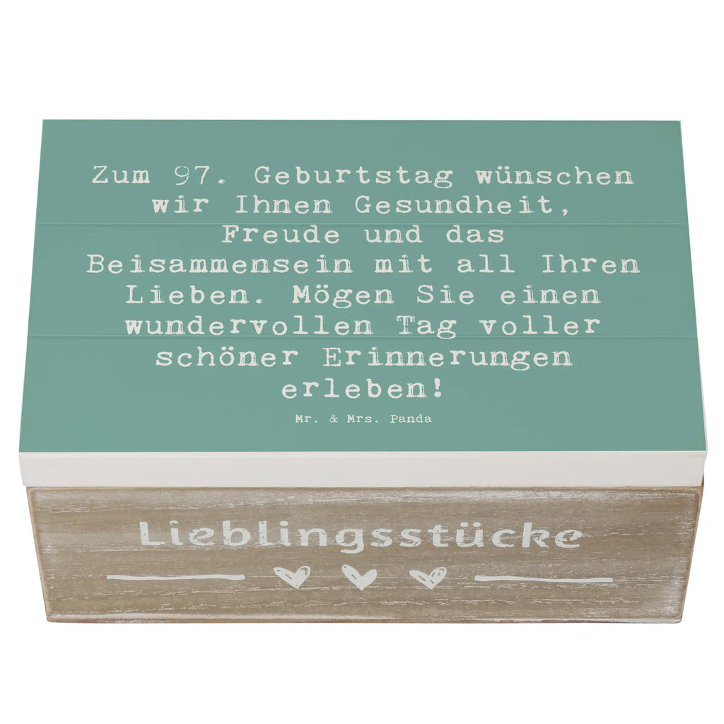 Holzkiste Spruch 97. Geburtstag XXL, Truhe, Schatulle, Schatzkiste, Erinnerungsbox, Geschenkdose, Kiste, Geschenkbox, Erinnerungskiste, Holzkiste, Aufbewahrungsbox, Dekokiste, Geburtstag, Geburtstagsgeschenk, Geschenk