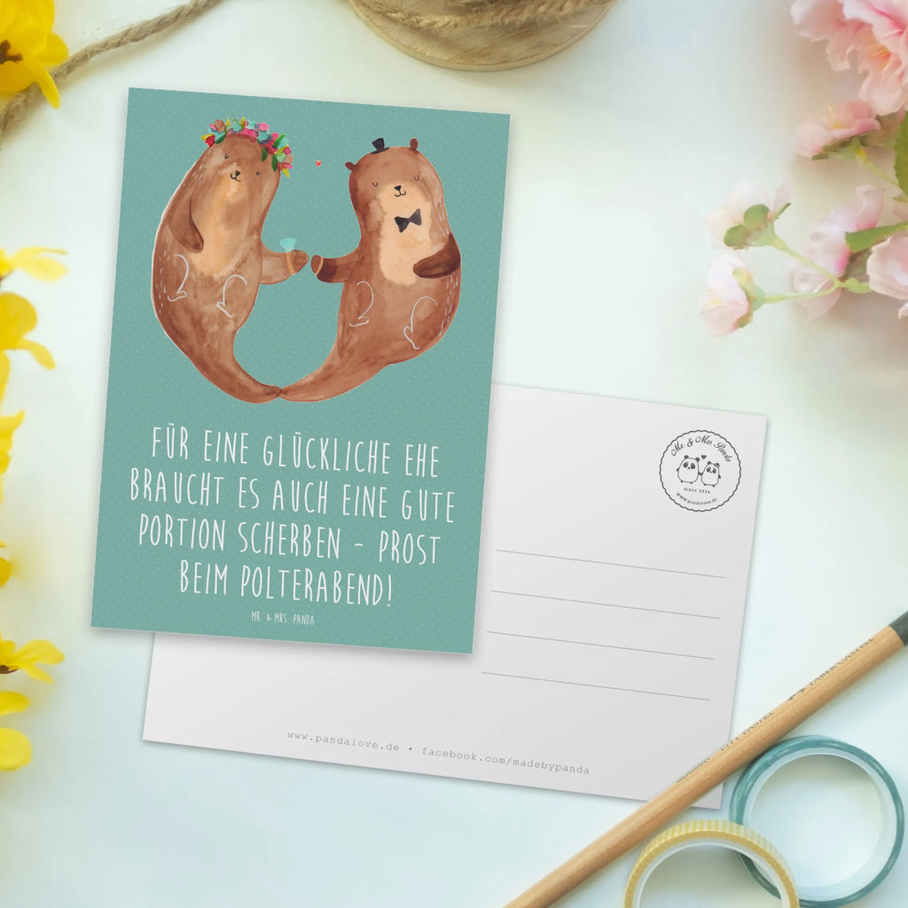 Postcard Für eine glückliche Ehe braucht es auch eine gute Portion Scherben - Prost beim Polterabend! Karte, Geburtstagskarte, Einladung, Geschenkkarte, Ansichtskarten, Dankeskarte, Einladung Geburtstag, Einladungskarte, Postkarte, Grußkarte, Ansichtskarte, Einladungskarten Geburtstag, Hochzeit, Hochzeitsgeschenk, Ehe, Hochzeitsfeier, Trauung, Trauungsgeschenk, Hochzeitskarte, Verlobungsfeier, Verlobungsgeschenk, Hochzeitsgeschenkideen, Hochzeitsgeschenke für Brautpaar