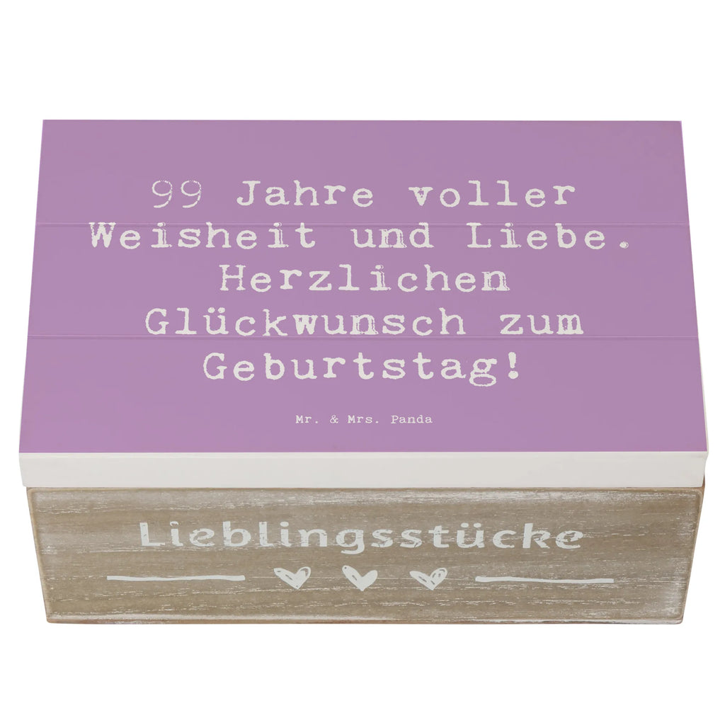 Holzkiste Spruch 99. Geburtstag Geschenkdose, Aufbewahrungsbox, Holzkiste, Dekokiste, Schatulle, Erinnerungsbox, Erinnerungskiste, Geschenkbox, Truhe, XXL, Schatzkiste, Kiste, Geburtstag, Geburtstagsgeschenk, Geschenk