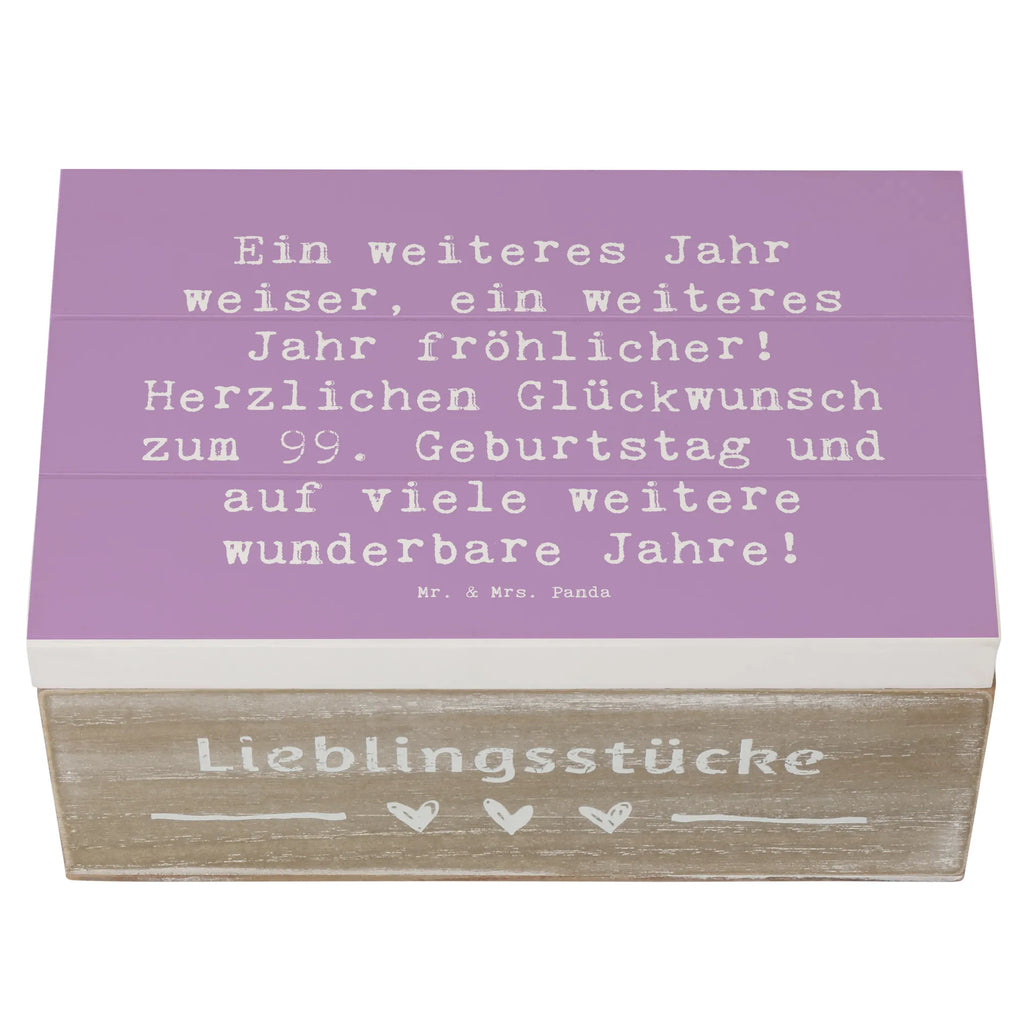 Holzkiste Spruch 99. Geburtstag Freude Truhe, Aufbewahrungsbox, Dekokiste, Holzkiste, Geschenkdose, Schatulle, Kiste, Erinnerungsbox, Geschenkbox, Schatzkiste, XXL, Erinnerungskiste, Geburtstag, Geburtstagsgeschenk, Geschenk