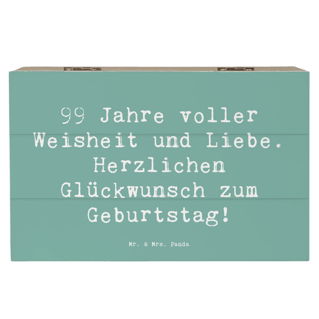 Holzkiste Spruch 99. Geburtstag Geschenkdose, Aufbewahrungsbox, Holzkiste, Dekokiste, Schatulle, Erinnerungsbox, Erinnerungskiste, Geschenkbox, Truhe, XXL, Schatzkiste, Kiste, Geburtstag, Geburtstagsgeschenk, Geschenk