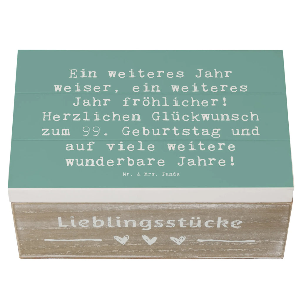 Holzkiste Spruch 99. Geburtstag Freude Truhe, Aufbewahrungsbox, Dekokiste, Holzkiste, Geschenkdose, Schatulle, Kiste, Erinnerungsbox, Geschenkbox, Schatzkiste, XXL, Erinnerungskiste, Geburtstag, Geburtstagsgeschenk, Geschenk
