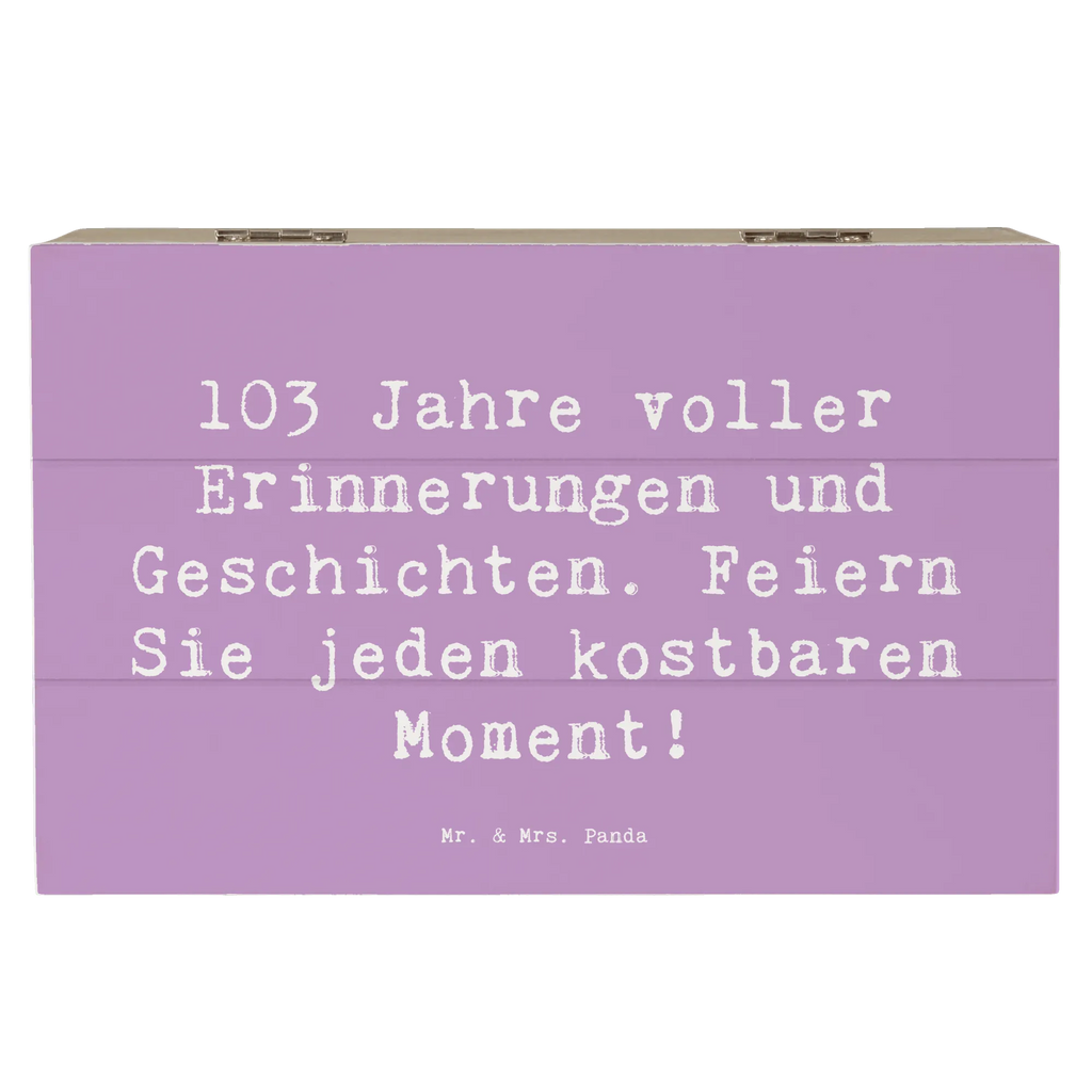 Holzkiste Spruch 103. Geburtstag Erinnerungen Schatzkiste, Dekokiste, XXL, Erinnerungskiste, Aufbewahrungsbox, Holzkiste, Erinnerungsbox, Geschenkdose, Geschenkbox, Schatulle, Kiste, Truhe, Geburtstag, Geburtstagsgeschenk, Geschenk