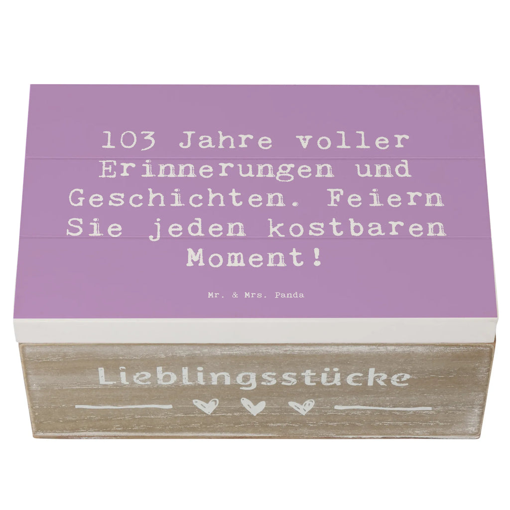 Holzkiste Spruch 103. Geburtstag Erinnerungen Schatzkiste, Dekokiste, XXL, Erinnerungskiste, Aufbewahrungsbox, Holzkiste, Erinnerungsbox, Geschenkdose, Geschenkbox, Schatulle, Kiste, Truhe, Geburtstag, Geburtstagsgeschenk, Geschenk