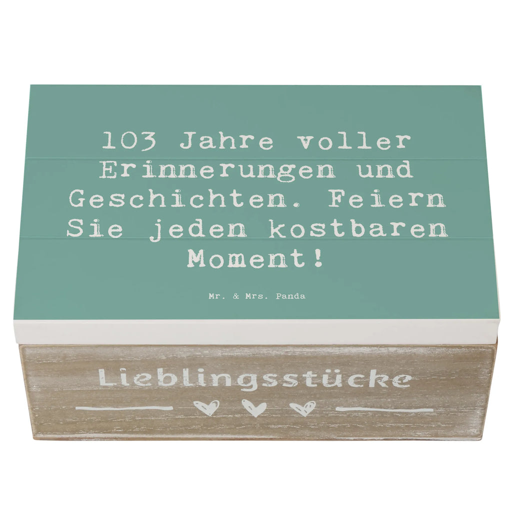 Holzkiste Spruch 103. Geburtstag Erinnerungen Schatzkiste, Dekokiste, XXL, Erinnerungskiste, Aufbewahrungsbox, Holzkiste, Erinnerungsbox, Geschenkdose, Geschenkbox, Schatulle, Kiste, Truhe, Geburtstag, Geburtstagsgeschenk, Geschenk
