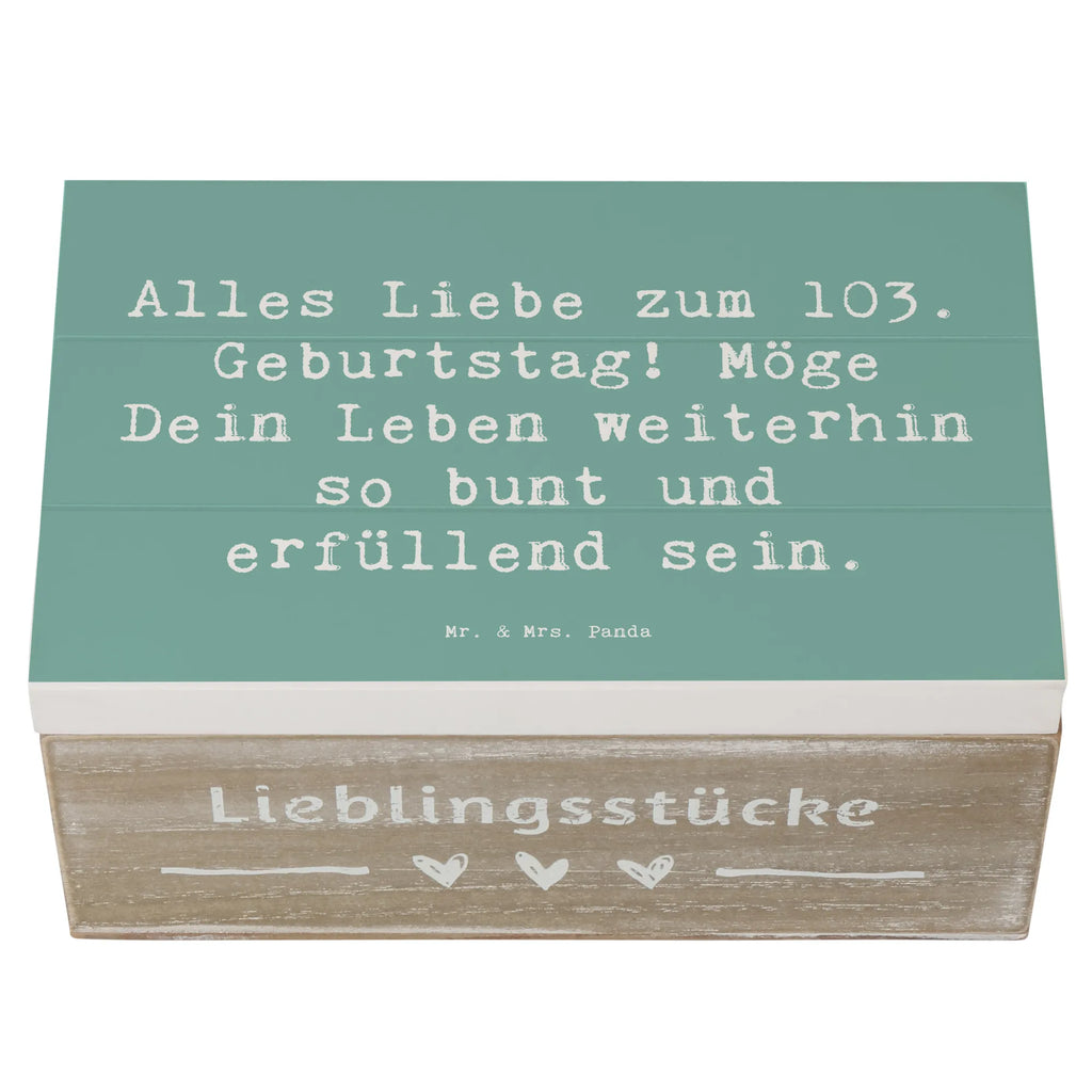 Holzkiste Spruch 103. Geburtstag Schatulle, Holzkiste, Geschenkdose, Erinnerungskiste, Schatzkiste, Dekokiste, Geschenkbox, Erinnerungsbox, Truhe, Kiste, XXL, Aufbewahrungsbox, Geburtstag, Geburtstagsgeschenk, Geschenk