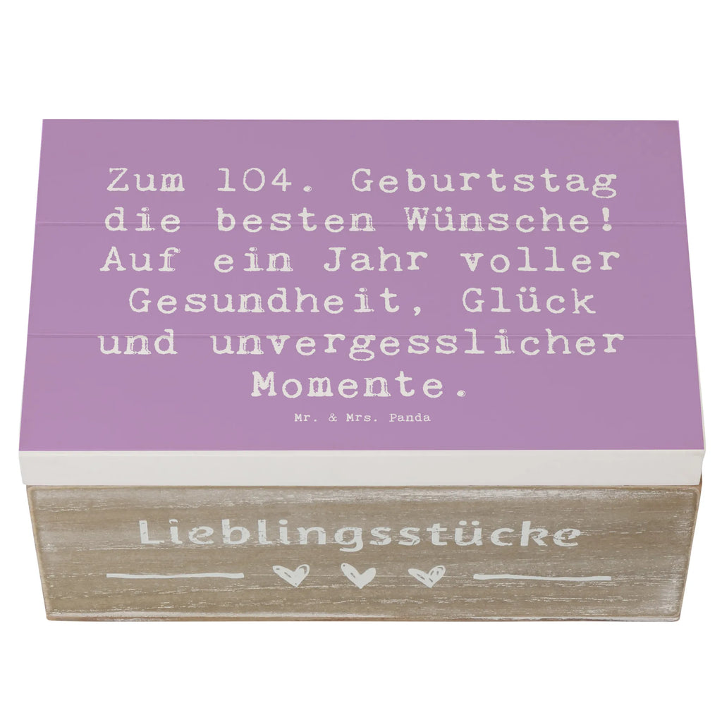 Holzkiste Spruch 104. Geburtstag Glückwünsche Erinnerungskiste, Geschenkdose, Holzkiste, Schatzkiste, XXL, Erinnerungsbox, Geschenkbox, Schatulle, Aufbewahrungsbox, Truhe, Dekokiste, Kiste, Geburtstag, Geburtstagsgeschenk, Geschenk