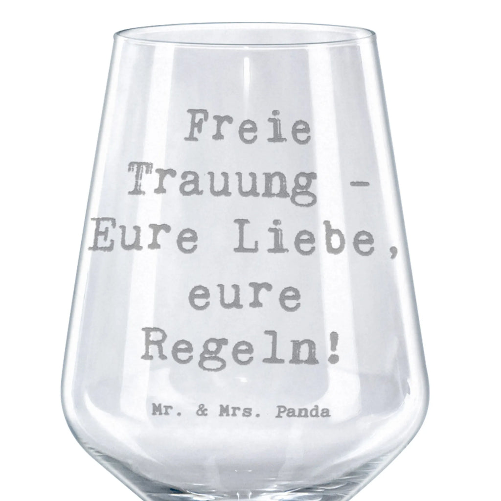 Red Wine Glass Saying Freie Trauung - Eure Liebe, eure Regeln! Wedding, marriage, gifts