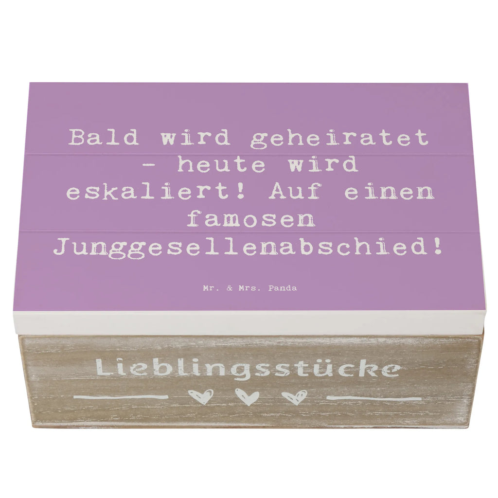 Wooden chest Saying Bald wird geheiratet - heute wird eskaliert! Auf einen famosen Junggesellenabschied! Holzkiste, Kiste, Schatzkiste, Truhe, Schatulle, XXL, Erinnerungsbox, Erinnerungskiste, Dekokiste, Aufbewahrungsbox, Geschenkbox, Geschenkdose, Hochzeit, Hochzeitsgeschenk, Ehe, Hochzeitsfeier, Trauung, Trauungsgeschenk, Hochzeitskarte, Verlobungsfeier, Verlobungsgeschenk, Hochzeitsgeschenkideen, Hochzeitsgeschenke für Brautpaar