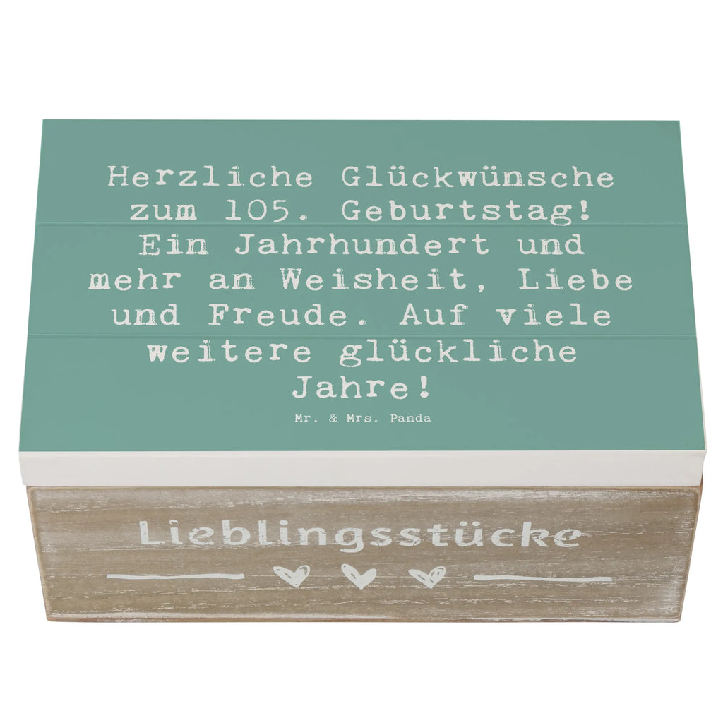 Holzkiste Spruch 105. Geburtstag Geschenkdose, Holzkiste, Dekokiste, Truhe, Aufbewahrungsbox, Schatzkiste, Schatulle, Erinnerungskiste, XXL, Kiste, Erinnerungsbox, Geschenkbox, Geburtstag, Geburtstagsgeschenk, Geschenk