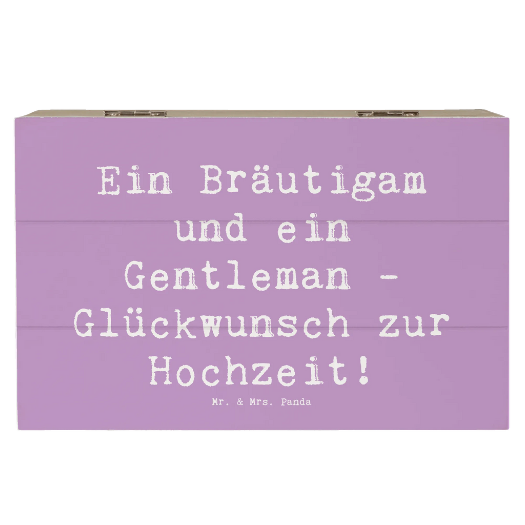 Wooden chest Saying Ein Bräutigam und ein Gentleman - Glückwunsch zur Hochzeit! Holzkiste, Kiste, Schatzkiste, Truhe, Schatulle, XXL, Erinnerungsbox, Erinnerungskiste, Dekokiste, Aufbewahrungsbox, Geschenkbox, Geschenkdose, Hochzeit, Hochzeitsgeschenk, Ehe, Hochzeitsfeier, Trauung, Trauungsgeschenk, Hochzeitskarte, Verlobungsfeier, Verlobungsgeschenk, Hochzeitsgeschenkideen, Hochzeitsgeschenke für Brautpaar