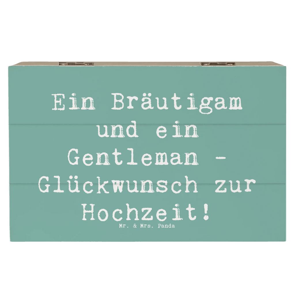 Wooden chest Saying Ein Bräutigam und ein Gentleman - Glückwunsch zur Hochzeit! Holzkiste, Kiste, Schatzkiste, Truhe, Schatulle, XXL, Erinnerungsbox, Erinnerungskiste, Dekokiste, Aufbewahrungsbox, Geschenkbox, Geschenkdose, Hochzeit, Hochzeitsgeschenk, Ehe, Hochzeitsfeier, Trauung, Trauungsgeschenk, Hochzeitskarte, Verlobungsfeier, Verlobungsgeschenk, Hochzeitsgeschenkideen, Hochzeitsgeschenke für Brautpaar