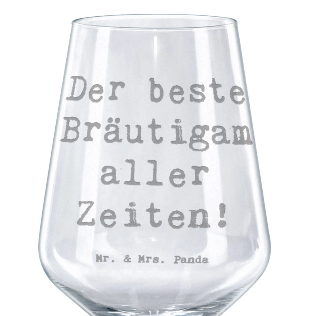 Red Wine Glass Saying Der beste Bräutigam aller Zeiten! Wedding, marriage, gifts