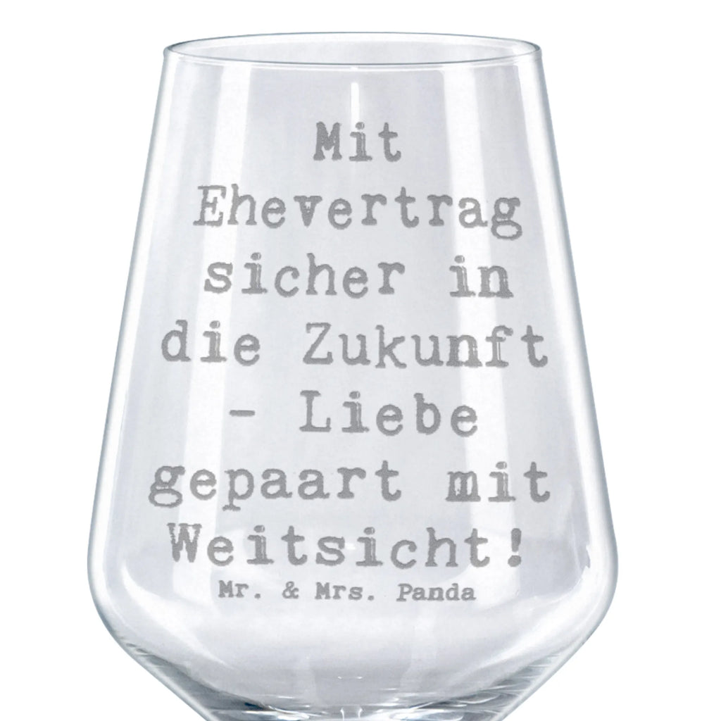 Red Wine Glass Saying Mit Ehevertrag sicher in die Zukunft - Liebe gepaart mit Weitsicht! Wedding, marriage, gifts