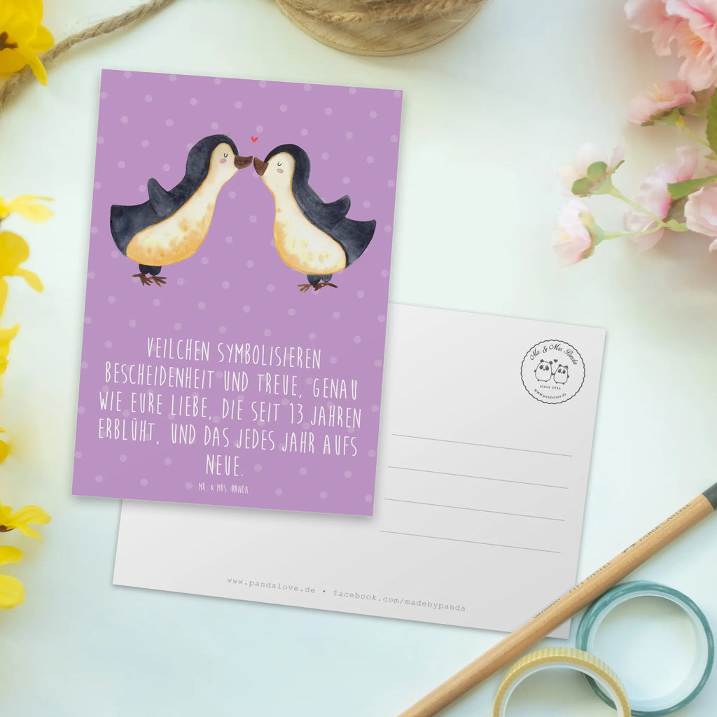 Postcard Veilchen symbolisieren Bescheidenheit und Treue, genau wie eure Liebe, die seit 13 Jahren erblüht, und das jedes Jahr aufs Neue. Grußkarte, Ansichtskarten, Einladungskarten Geburtstag, Einladung, Einladungskarte, Einladung Geburtstag, Geschenkkarte, Geburtstagskarte, Ansichtskarte, Karte, Postkarte, Dankeskarte, Hochzeit, Hochzeitsgeschenk, Ehe, Hochzeitsfeier, Trauung, Trauungsgeschenk, Hochzeitskarte, Verlobungsfeier, Verlobungsgeschenk, Hochzeitsgeschenkideen, Hochzeitsgeschenke für Brautpaar