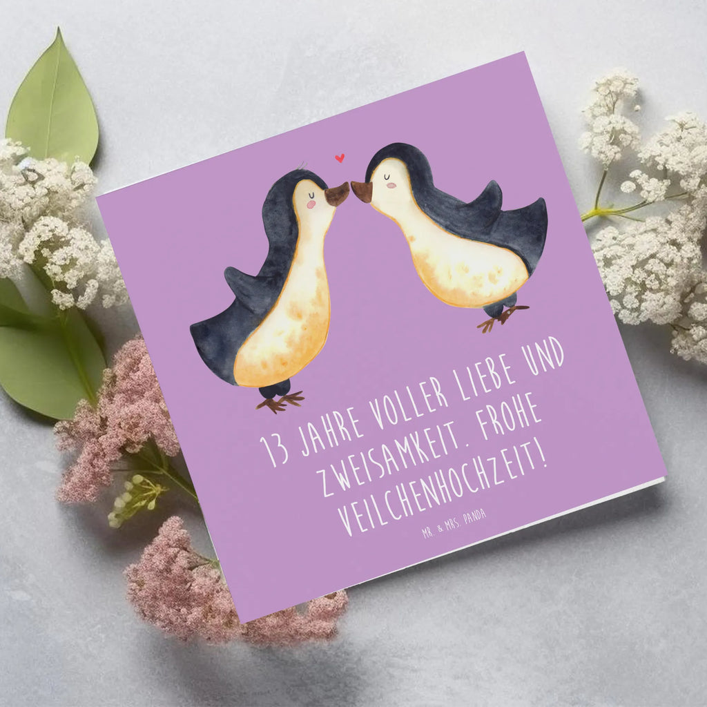 Deluxe Card 13 Jahre voller Liebe und Zweisamkeit. Frohe Veilchenhochzeit! Karte, Glückwunschkarte, Hochwertige Grußkarte, Grußkarte, Hochzeitskarte, Klappkarte, Hochwertige Klappkarte, Geburtstagskarte, Einladungskarte, Hochzeit, Hochzeitsgeschenk, Ehe, Hochzeitsfeier, Trauung, Trauungsgeschenk, Verlobungsfeier, Verlobungsgeschenk, Hochzeitsgeschenkideen, Hochzeitsgeschenke für Brautpaar