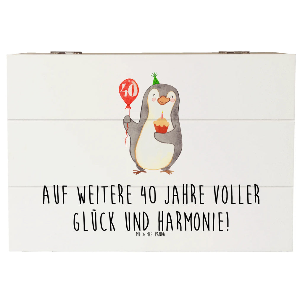 Wooden chest Auf weitere 40 Jahre voller Glück und Harmonie! Holzkiste, Dekokiste, Schatulle, XXL, Aufbewahrungsbox, Geschenkbox, Schatzkiste, Kiste, Truhe, Erinnerungsbox, Erinnerungskiste, Geschenkdose, Hochzeit, Hochzeitsgeschenk, Ehe, Hochzeitsfeier, Trauung, Trauungsgeschenk, Hochzeitskarte, Verlobungsfeier, Verlobungsgeschenk, Hochzeitsgeschenkideen, Hochzeitsgeschenke für Brautpaar
