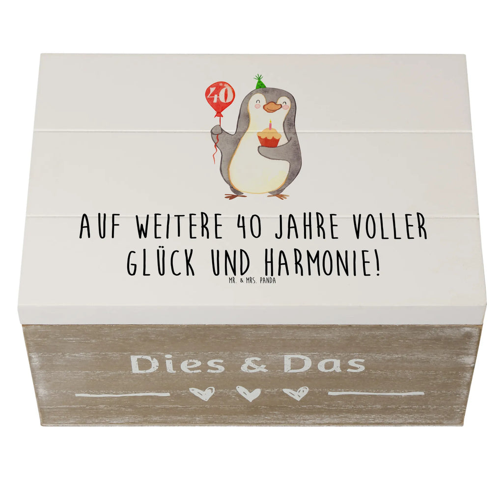 Wooden chest Auf weitere 40 Jahre voller Glück und Harmonie! Holzkiste, Dekokiste, Schatulle, XXL, Aufbewahrungsbox, Geschenkbox, Schatzkiste, Kiste, Truhe, Erinnerungsbox, Erinnerungskiste, Geschenkdose, Hochzeit, Hochzeitsgeschenk, Ehe, Hochzeitsfeier, Trauung, Trauungsgeschenk, Hochzeitskarte, Verlobungsfeier, Verlobungsgeschenk, Hochzeitsgeschenkideen, Hochzeitsgeschenke für Brautpaar