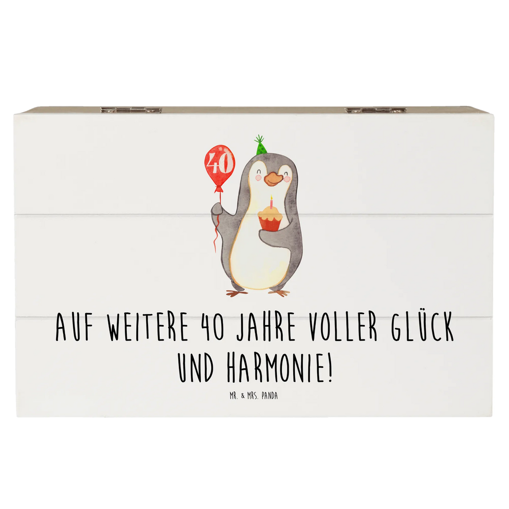 Wooden chest Auf weitere 40 Jahre voller Glück und Harmonie! Holzkiste, Dekokiste, Schatulle, XXL, Aufbewahrungsbox, Geschenkbox, Schatzkiste, Kiste, Truhe, Erinnerungsbox, Erinnerungskiste, Geschenkdose, Hochzeit, Hochzeitsgeschenk, Ehe, Hochzeitsfeier, Trauung, Trauungsgeschenk, Hochzeitskarte, Verlobungsfeier, Verlobungsgeschenk, Hochzeitsgeschenkideen, Hochzeitsgeschenke für Brautpaar