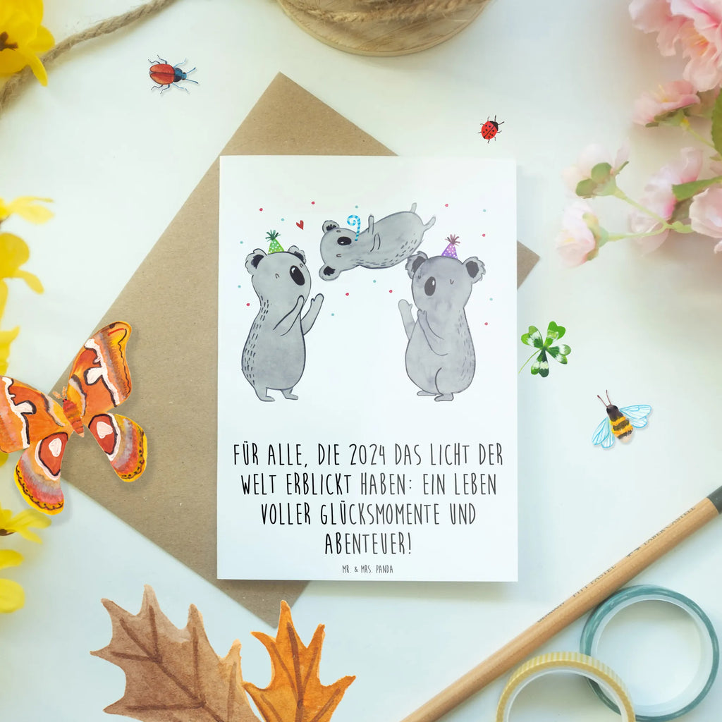 Greetings card Für alle, die 2024 das Licht der Welt erblickt haben: Ein Leben voller Glücksmomente und Abenteuer! Glückwunschkarte, Karte, Einladungskarte, Geburtstagskarte, Ansichtskarten, Hochzeitskarte, Klappkarte, Grußkarte, Geburtstag, Geburtstagsgeschenk, Geschenk