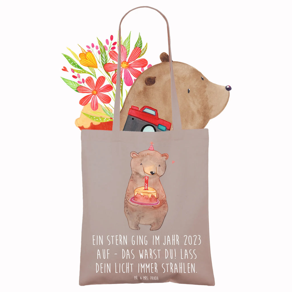 Tote bag Ein Stern ging im Jahr 2023 auf - das warst Du! Lass dein Licht immer strahlen. Einkaufstüte, Shopper, Jutebeutel, Umhängetasche, Tragetasche, Schultertasche, Strandtasche, Einkaufstasche, Stoffbeutel, Laptoptasche, Badetasche, Beuteltasche, Stofftasche, Beutel, Tasche, Jutetasche, Geburtstag, Geburtstagsgeschenk, Geschenk