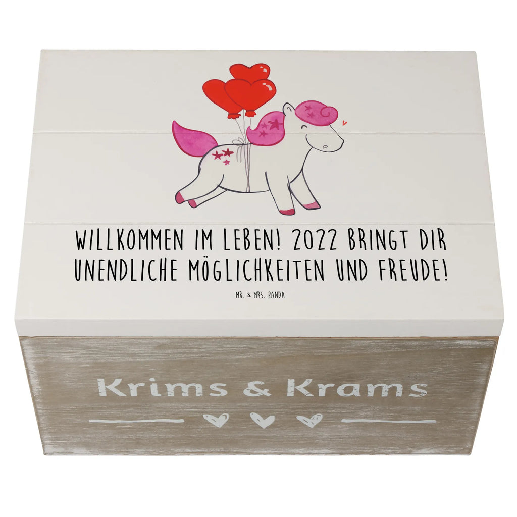 Wooden chest Willkommen im Leben! 2022 bringt dir unendliche Möglichkeiten und Freude! Geschenkbox, Aufbewahrungsbox, Geschenkdose, Holzkiste, Schatzkiste, XXL, Erinnerungsbox, Erinnerungskiste, Schatulle, Dekokiste, Kiste, Truhe, Geburtstag, Geburtstagsgeschenk, Geschenk