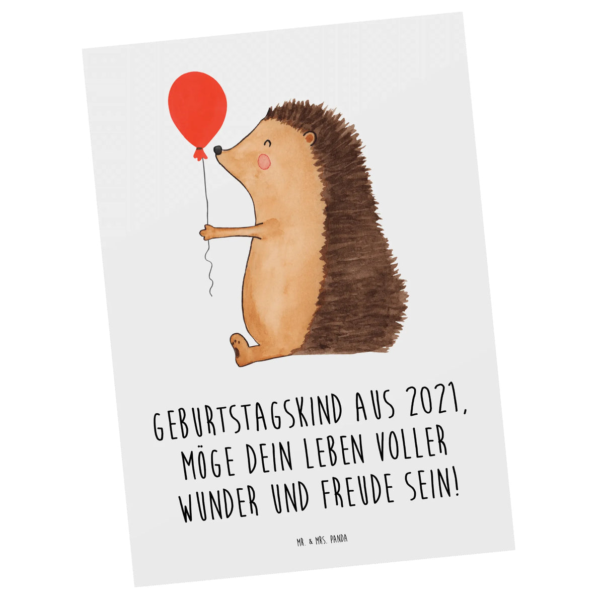 Postkarte 2021 Geburtstag