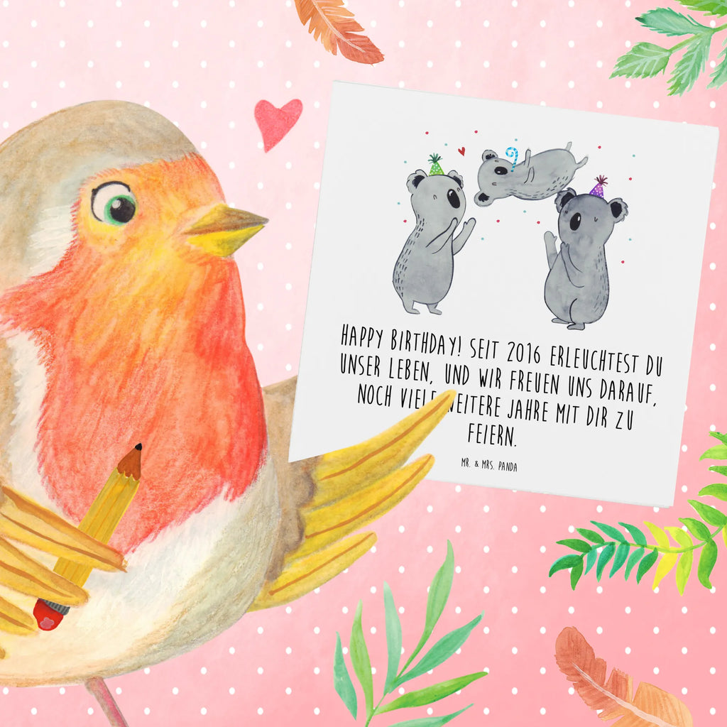 Deluxe Card Happy Birthday! Seit 2016 erleuchtest du unser Leben, und wir freuen uns darauf, noch viele weitere Jahre mit dir zu feiern. Glückwunschkarte, Karte, Hochwertige Klappkarte, Klappkarte, Grußkarte, Geburtstagskarte, Hochwertige Grußkarte, Einladungskarte, Hochzeitskarte, Geburtstag, Geburtstagsgeschenk, Geschenk