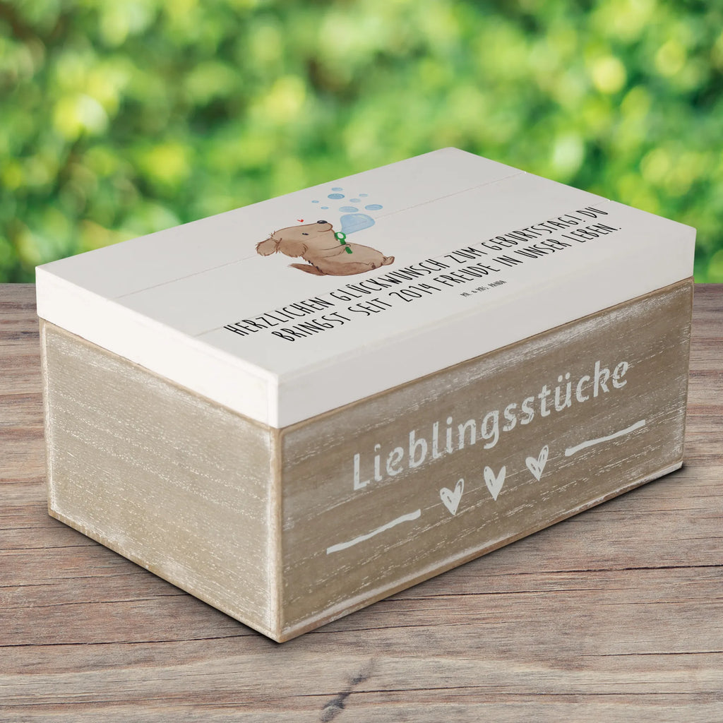 Holzkiste 2014 Geburtstag Freude Erinnerungsbox, Aufbewahrungsbox, Kiste, Schatulle, Truhe, Holzkiste, Geschenkbox, Schatzkiste, Erinnerungskiste, XXL, Geschenkdose, Dekokiste, Geburtstag, Geburtstagsgeschenk, Geschenk