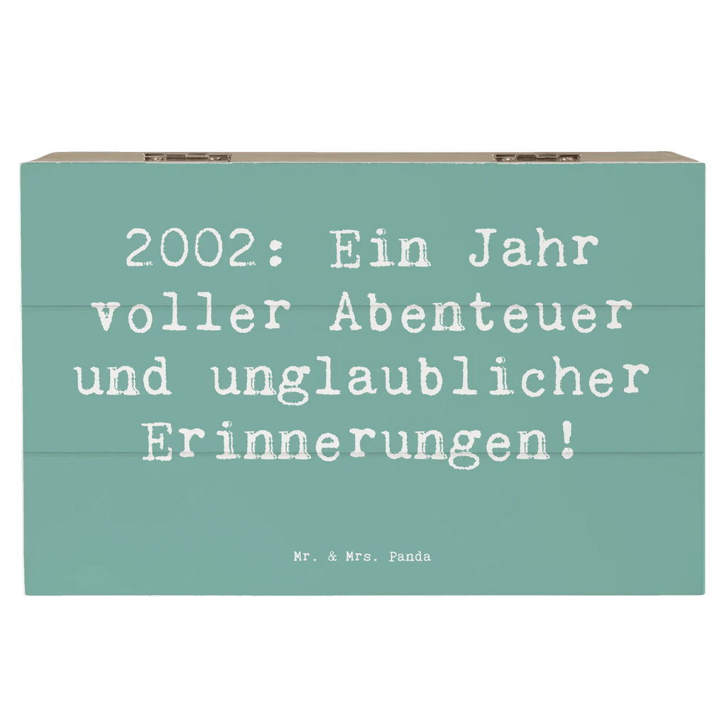 Holzkiste Spruch 2002 Geburtstag Abenteuer Kiste, Aufbewahrungsbox, Erinnerungskiste, Dekokiste, Erinnerungsbox, Geschenkdose, Schatzkiste, Geschenkbox, Holzkiste, Truhe, Schatulle, XXL, Geburtstag, Geburtstagsgeschenk, Geschenk
