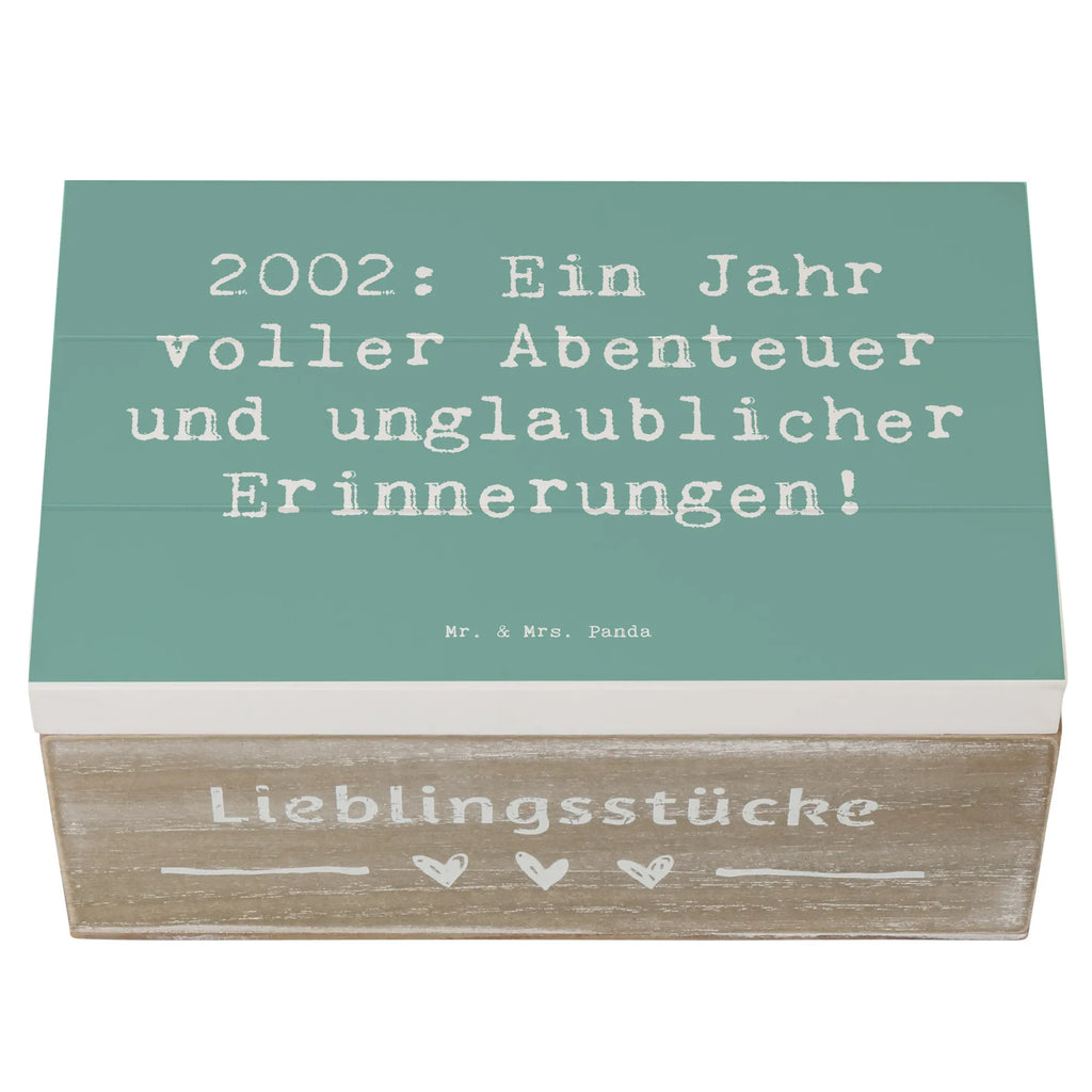Holzkiste Spruch 2002 Geburtstag Abenteuer Kiste, Aufbewahrungsbox, Erinnerungskiste, Dekokiste, Erinnerungsbox, Geschenkdose, Schatzkiste, Geschenkbox, Holzkiste, Truhe, Schatulle, XXL, Geburtstag, Geburtstagsgeschenk, Geschenk