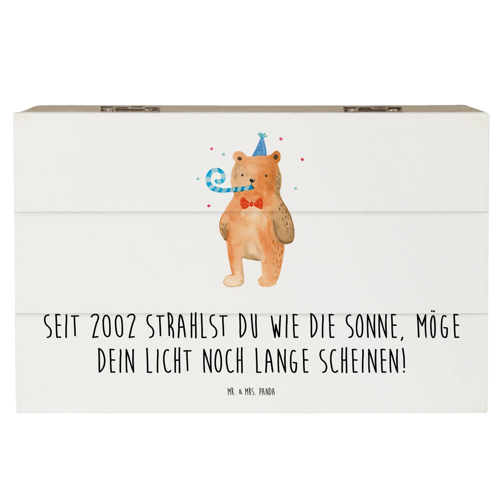 Wooden chest Seit 2002 strahlst du wie die Sonne, möge dein Licht noch lange scheinen! XXL, Geschenkdose, Schatulle, Erinnerungskiste, Schatzkiste, Holzkiste, Truhe, Kiste, Aufbewahrungsbox, Geschenkbox, Erinnerungsbox, Dekokiste, Geburtstag, Geburtstagsgeschenk, Geschenk