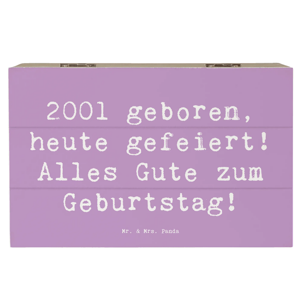 Wooden chest Saying 2001 geboren, heute gefeiert! Alles Gute zum Geburtstag! Truhe, Dekokiste, Schatulle, Aufbewahrungsbox, Holzkiste, Erinnerungskiste, Erinnerungsbox, Kiste, Geschenkdose, Geschenkbox, XXL, Schatzkiste, Geburtstag, Geburtstagsgeschenk, Geschenk