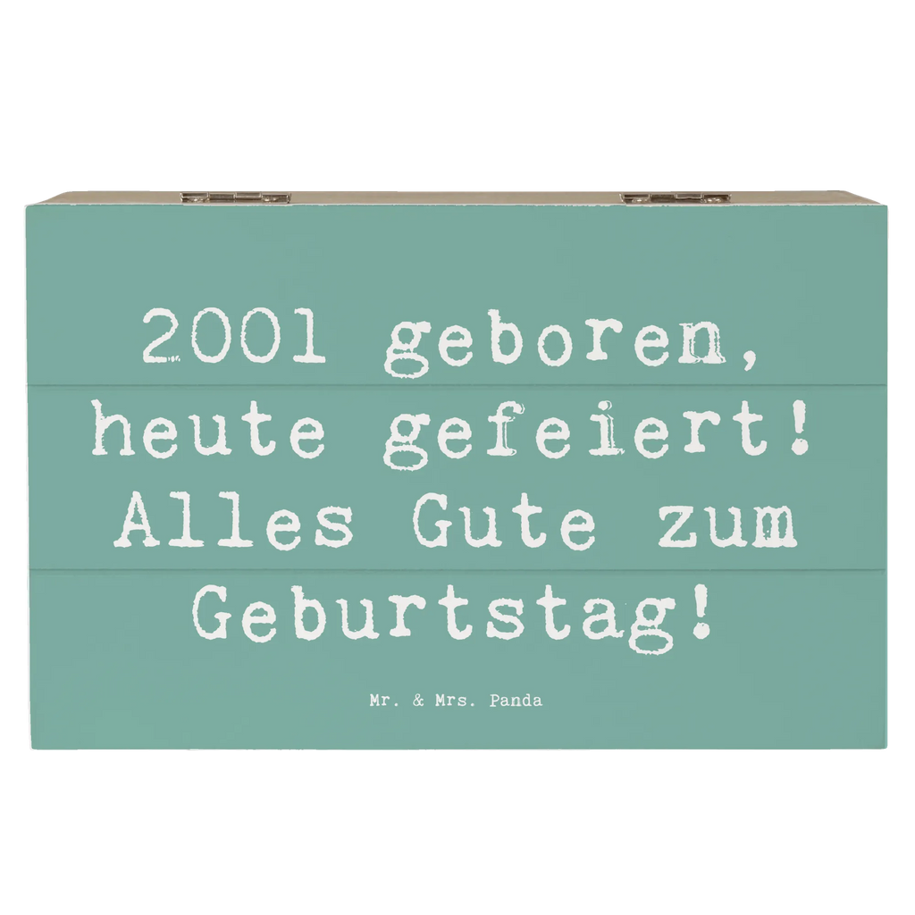 Wooden chest Saying 2001 geboren, heute gefeiert! Alles Gute zum Geburtstag! Truhe, Dekokiste, Schatulle, Aufbewahrungsbox, Holzkiste, Erinnerungskiste, Erinnerungsbox, Kiste, Geschenkdose, Geschenkbox, XXL, Schatzkiste, Geburtstag, Geburtstagsgeschenk, Geschenk