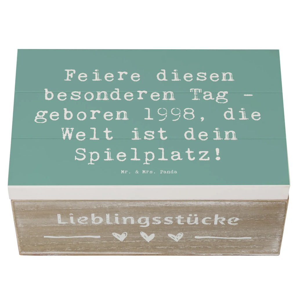 Holzkiste Spruch 1998 Geburtstag Dekokiste, Geschenkbox, Truhe, Geschenkdose, Aufbewahrungsbox, Erinnerungsbox, Erinnerungskiste, Kiste, Holzkiste, XXL, Schatzkiste, Schatulle, Geburtstag, Geburtstagsgeschenk, Geschenk